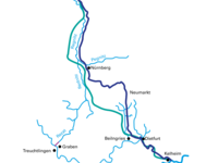Verlauf Main-Donau-Kanal | © Wasserstraßen- und Schifffahrtsamt Nürnberg